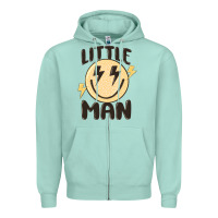 Seafoam little man Zipper Hoodie - MaliasSmallBusiness