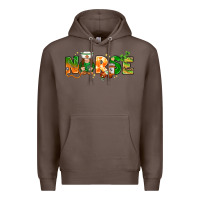 Coffee st patricks day nurse with gnome Premium Hoodie - NancyCooperArtShop