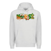 Dove Grey st patricks day nurse with gnome Premium Hoodie - NancyCooperArtShop