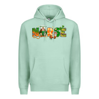 Seafoam st patricks day nurse with gnome Premium Hoodie - NancyCooperArtShop