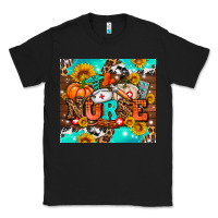 Black pumpkin nurse with sunflower Classic Tee - AdoDesignShop