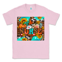 Bubblegum Pink pumpkin nurse with sunflower Classic Tee - AdoDesignShop