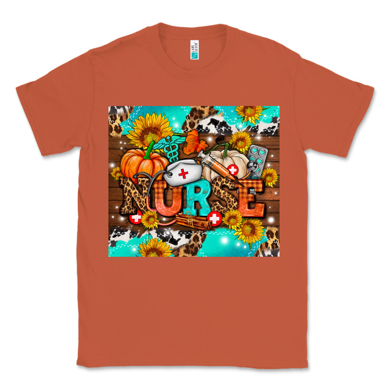 Pumpkin Nurse With Sunflower Classic Tee by AdoDesignShop | Teevron