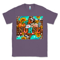 Lavender pumpkin nurse with sunflower Classic Tee - AdoDesignShop
