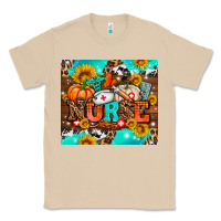Mushroom pumpkin nurse with sunflower Classic Tee - AdoDesignShop