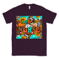 Plum pumpkin nurse with sunflower Classic Tee - AdoDesignShop