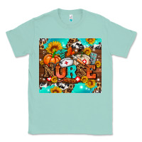Seafoam pumpkin nurse with sunflower Classic Tee - AdoDesignShop