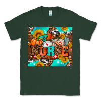 Sports Green pumpkin nurse with sunflower Classic Tee - AdoDesignShop