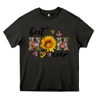 Asphalt best mom ever with sunflower Heavy Core Tee - Artiststas