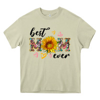 Mossy best mom ever with sunflower Heavy Core Tee - Artiststas