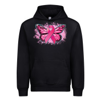 Black Cancer ribbon butterfly Cancer Awareness Urban Hoodie - HowdyJamesFarm