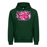 Forest Green Cancer ribbon butterfly Cancer Awareness Urban Hoodie - HowdyJamesFarm