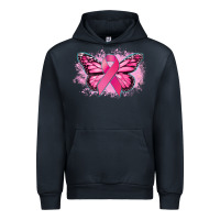 Navy Cancer ribbon butterfly Cancer Awareness Urban Hoodie - HowdyJamesFarm