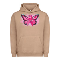 Pigment Burro Cancer ribbon butterfly Cancer Awareness Urban Hoodie - HowdyJamesFarm