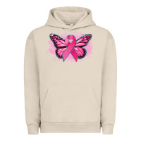 Pigment French Oak Cancer ribbon butterfly Cancer Awareness Urban Hoodie - HowdyJamesFarm