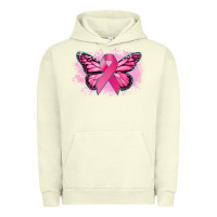 Pigment Pistachio Cancer ribbon butterfly Cancer Awareness Urban Hoodie - HowdyJamesFarm