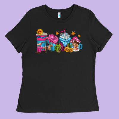 Ladies Tee cowgirl coffee cups