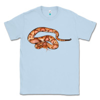 Dusty Blue Copperhead Snake Illustrations Classic Tee - LillyAllenDesigns