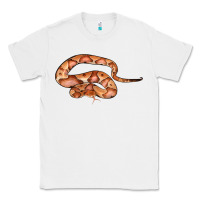 White Copperhead Snake Illustrations Classic Tee - LillyAllenDesigns