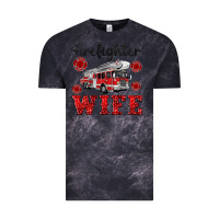 Cloud Black firefighter wife Vintage Tee - Artiststas