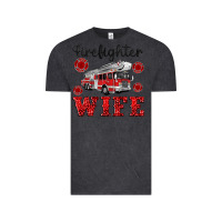 Vintage Black firefighter wife Vintage Tee - Artiststas