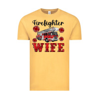 Vintage Mustard firefighter wife Vintage Tee - Artiststas