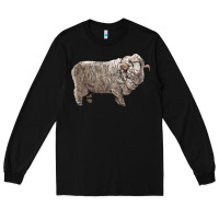 Black rambouillet sheep Long Sleeve Tee - LillyAllenDesigns