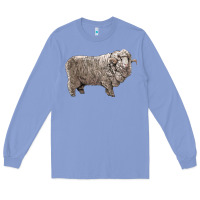 Colony Blue rambouillet sheep Long Sleeve Tee - LillyAllenDesigns