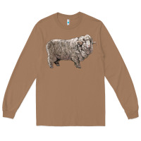 Toasted Coconut rambouillet sheep Long Sleeve Tee - LillyAllenDesigns
