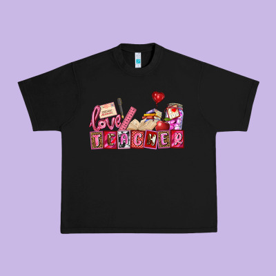 Valentines Day Teacher Urban Heavy Tee Designed By Adodesignshop
