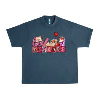 Midnight Navy valentines day teacher Urban Heavy Tee - AdoDesignShop