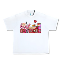 White valentines day teacher Urban Heavy Tee - AdoDesignShop