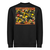 Black excavator camouflage Heavyweight Sweatshirt - Artiststas
