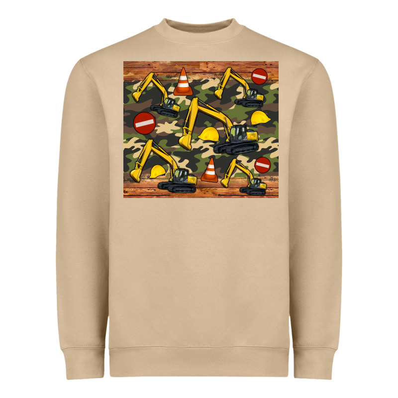 Excavator Camouflage Heavyweight Sweatshirt by Artiststas | Teevron