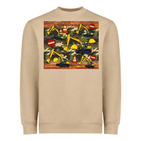 Mushroom excavator camouflage Heavyweight Sweatshirt - Artiststas
