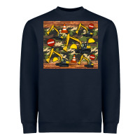 Navy excavator camouflage Heavyweight Sweatshirt - Artiststas