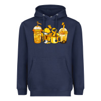 Navy childhood cancer coffee Heavyweight Hoodie - Jasminsmagicworld