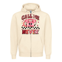 Sandshell call me never Zipper Hoodie - MaliasSmallBusiness