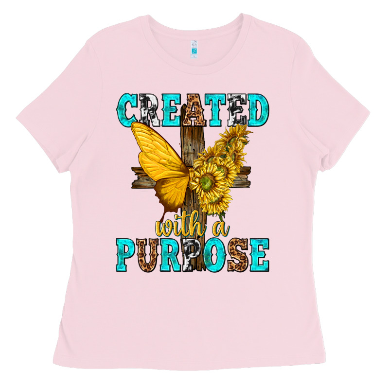 Created With A Purpose Ladies Tee by texasbilliewilder | Teevron