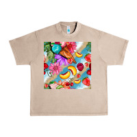 French Oak flowers ice cream fruit Urban Heavy Tee - BundleAndBundleShop