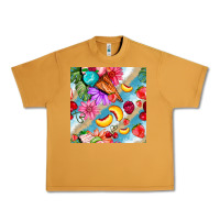 Peanut Butter flowers ice cream fruit Urban Heavy Tee - BundleAndBundleShop