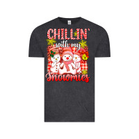 Vintage Black chillin  with my red snowmies Vintage Tee - AdoDesignShop