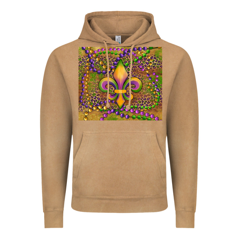 Mardi Gras Fleur De Lis Vintage Hoodie by RanaPortraitStore | Teevron