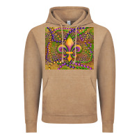 Vintage Coffee mardi gras fleur de lis Vintage Hoodie - RanaPortraitStore