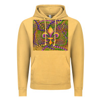 Vintage Mustard mardi gras fleur de lis Vintage Hoodie - RanaPortraitStore
