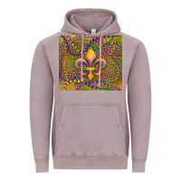 Vintage Zinc mardi gras fleur de lis Vintage Hoodie - RanaPortraitStore