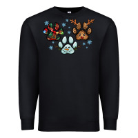 Black Christmas paws Premium Sweatshirt - RanaPortraitStore