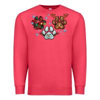 Cardinal Christmas paws Premium Sweatshirt - RanaPortraitStore