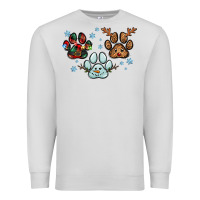 Dove Grey Christmas paws Premium Sweatshirt - RanaPortraitStore