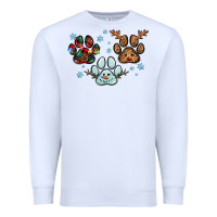 White Christmas paws Premium Sweatshirt - RanaPortraitStore